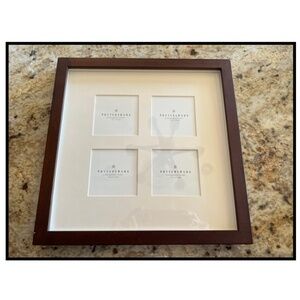 POTTERY BARN GALLERY WOOD PHOTO FRAME 12.5" SQUARE NEW!